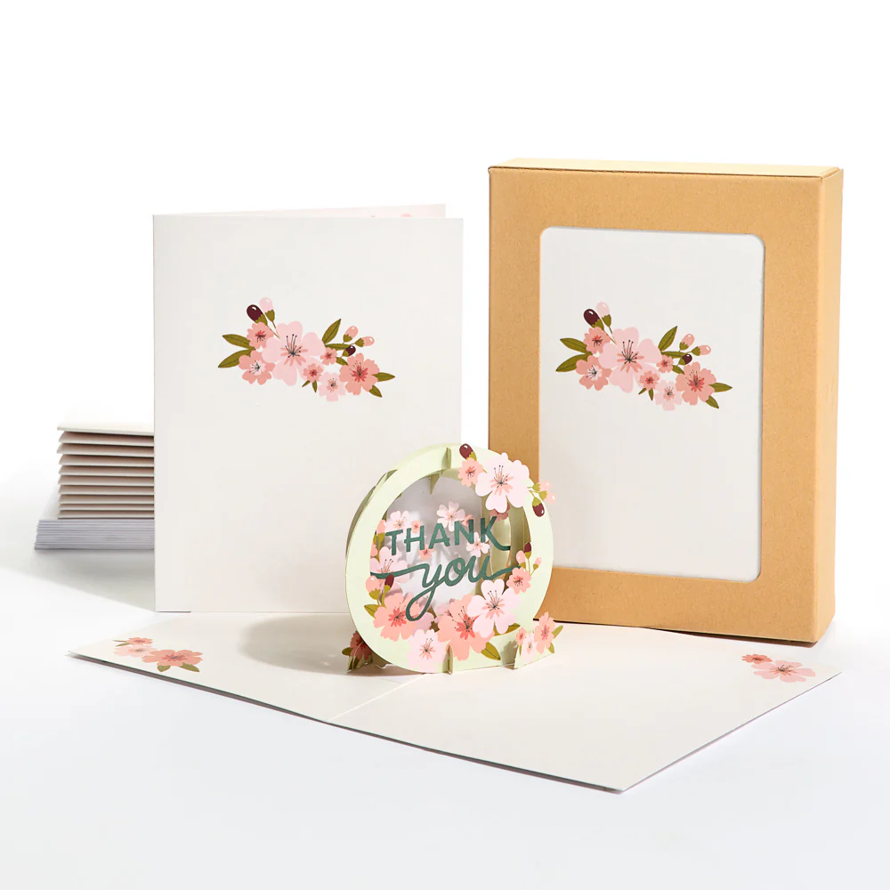 Cherry Blossom Thank You Box Set (12-Pack): Paperpop® Card - Image 9