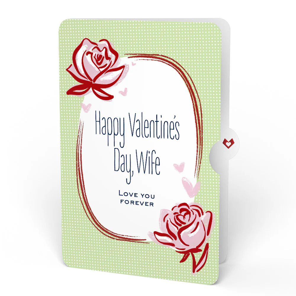 Cherry Blossom Valentine Bouquet and Sentiment Set for Wife - Image 4