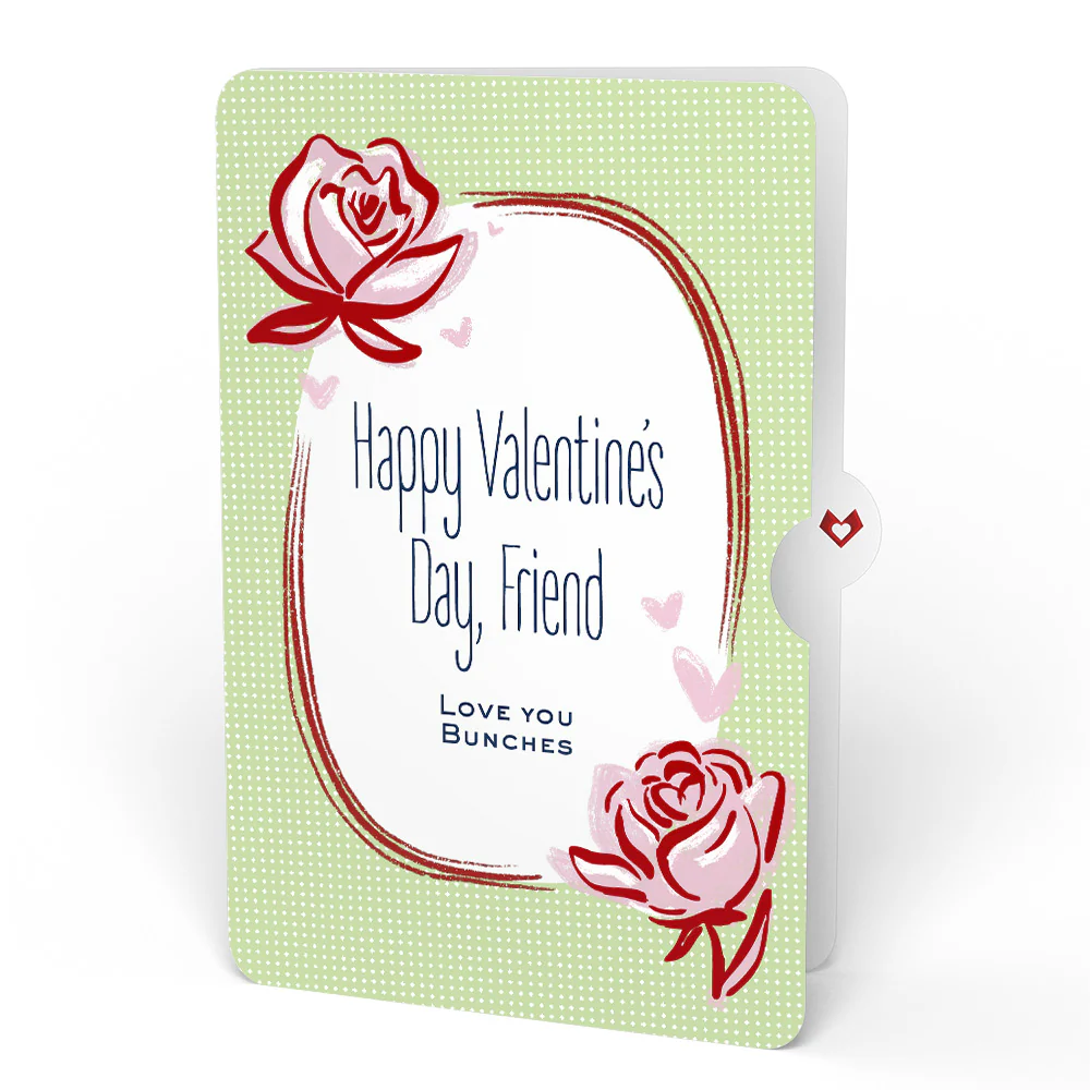 Cherry Blossom Valentine Bouquet and Sweet Rose Sentiment Set for Friend - Image 4