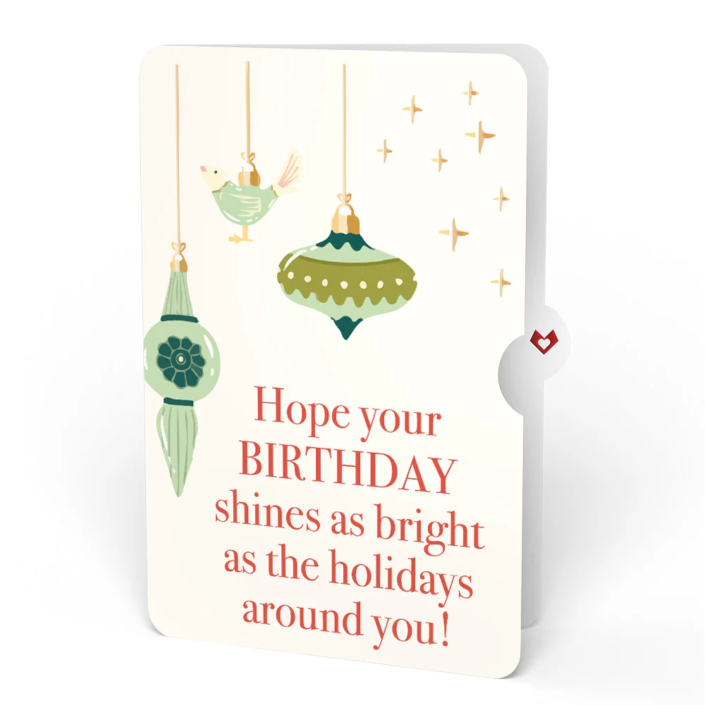 Christmas Gnomes Pop-Up Card and Twinkling Ornaments Birthday Sentiment Set - Image 4