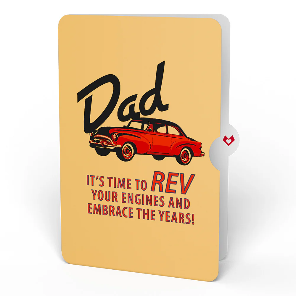 Classic Car Birthday Pop-Up Card and Sentiment Set for Dad - Image 4
