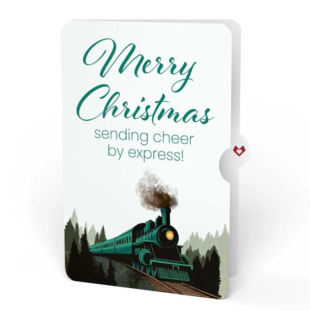 Classic Train Christmas Pop-Up Card and Sentiment Set - Image 4