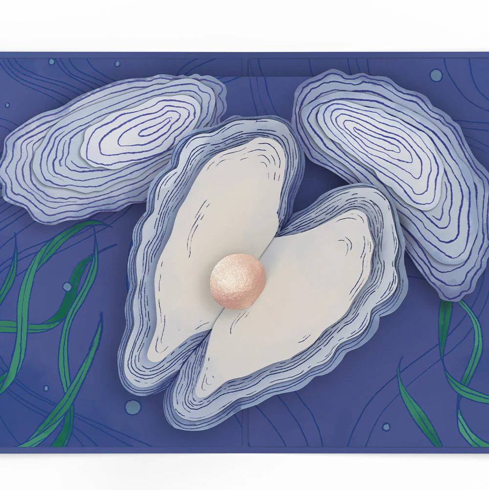 Coastal Oysters Love Pop-Up Card and Sentiment Set - Image 3