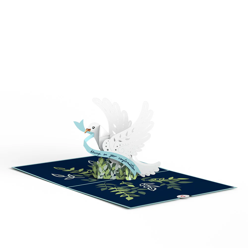 Confirmation Dove Pop-Up Card - Image 3
