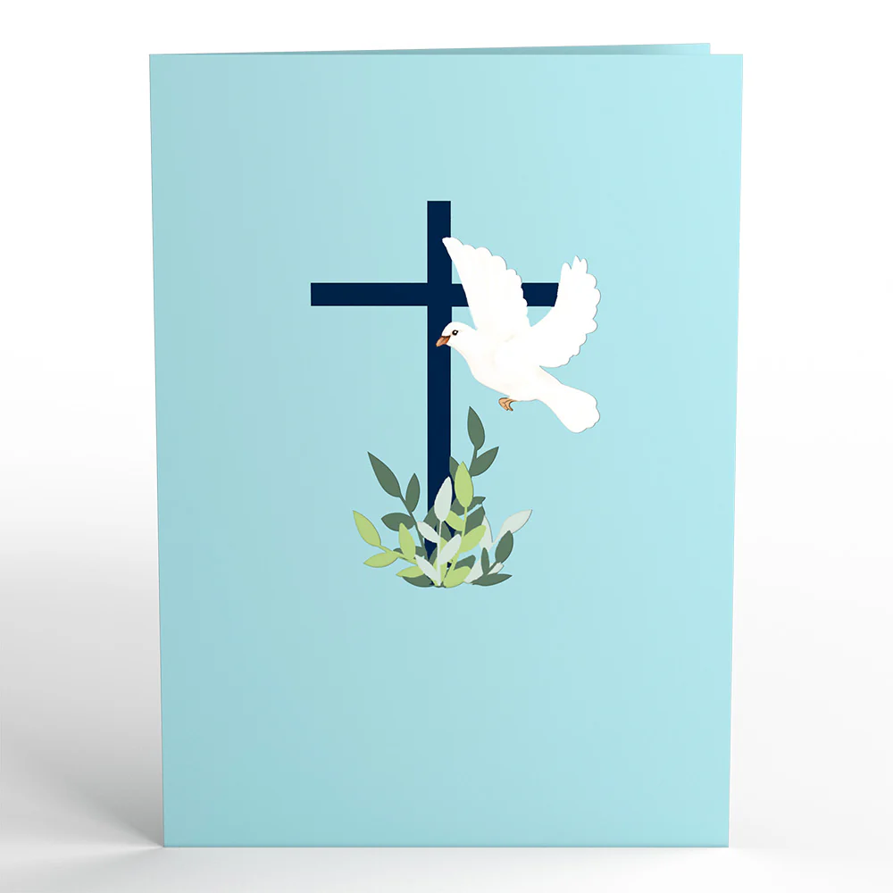 Confirmation Dove Pop-Up Card - Image 4