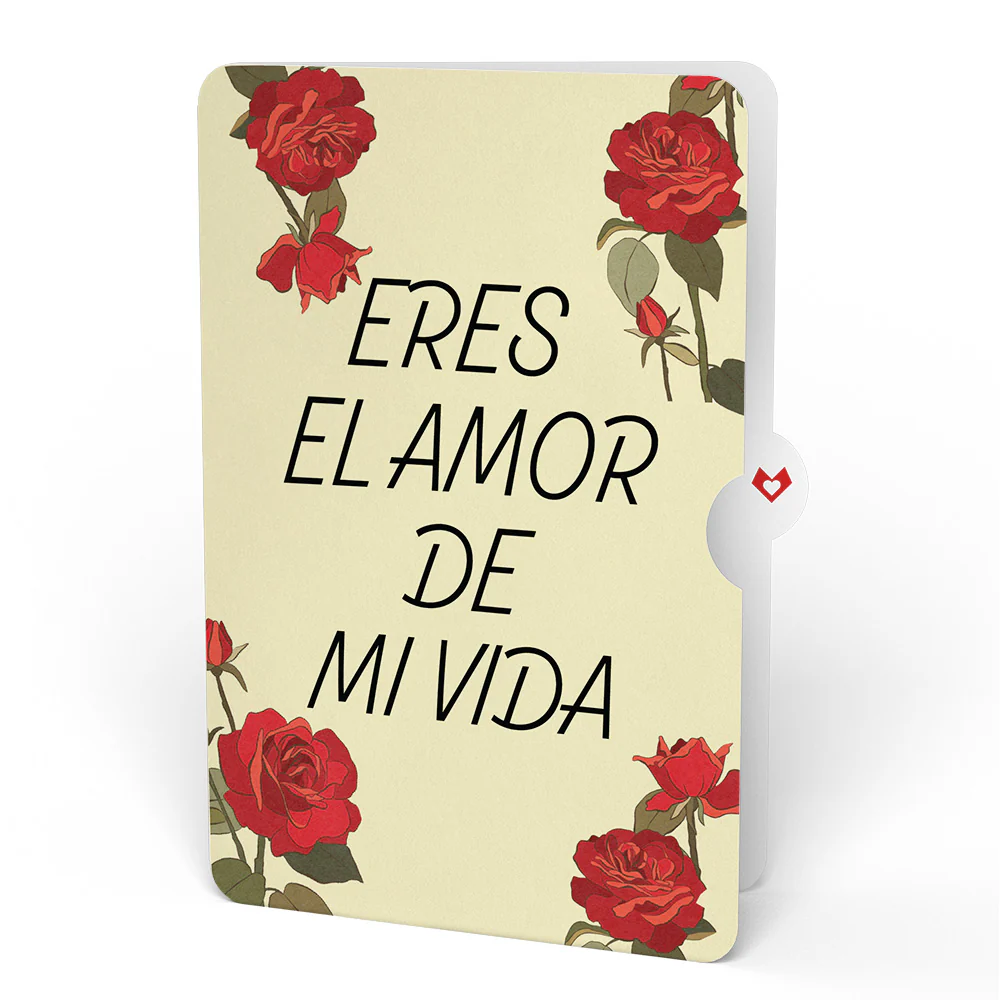 Valentine's Day Flower Eres El Amor De Mi Vida Bouquet and Sentiment Set - Image 4