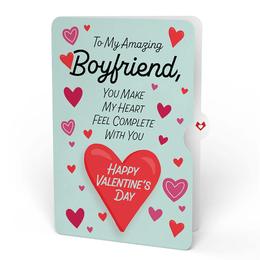 You Make My Heart Purr Cat Valentine Bouquet and Sentiment Set for Boyfriend - Image 4