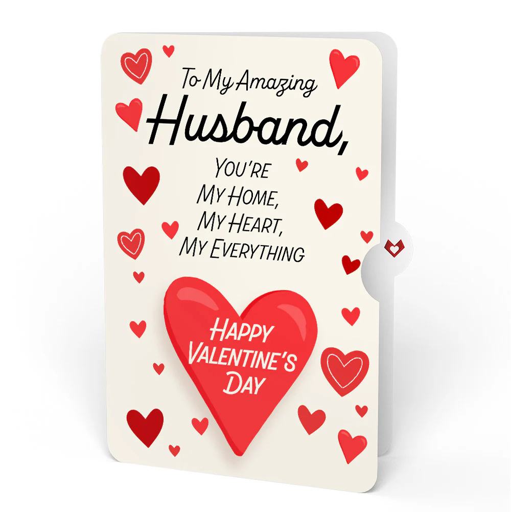 Crafty Cat Valentine’s Day Surprise Pop-Up Card and Sentiment Set for Husband - Image 4