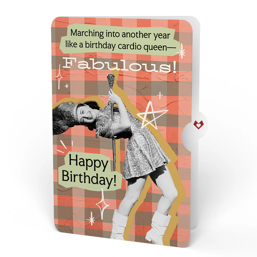 Curious Cats Birthday Pop-Up Card and Cardio Queen Sentiment Set - Image 4