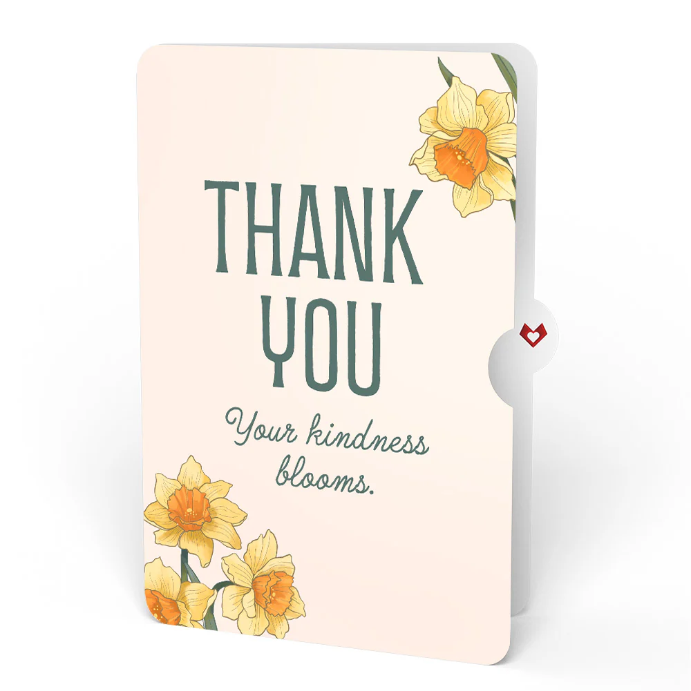 Daffodils in Bloom Thank You Pop-Up Card and Sentiment Set - Image 4