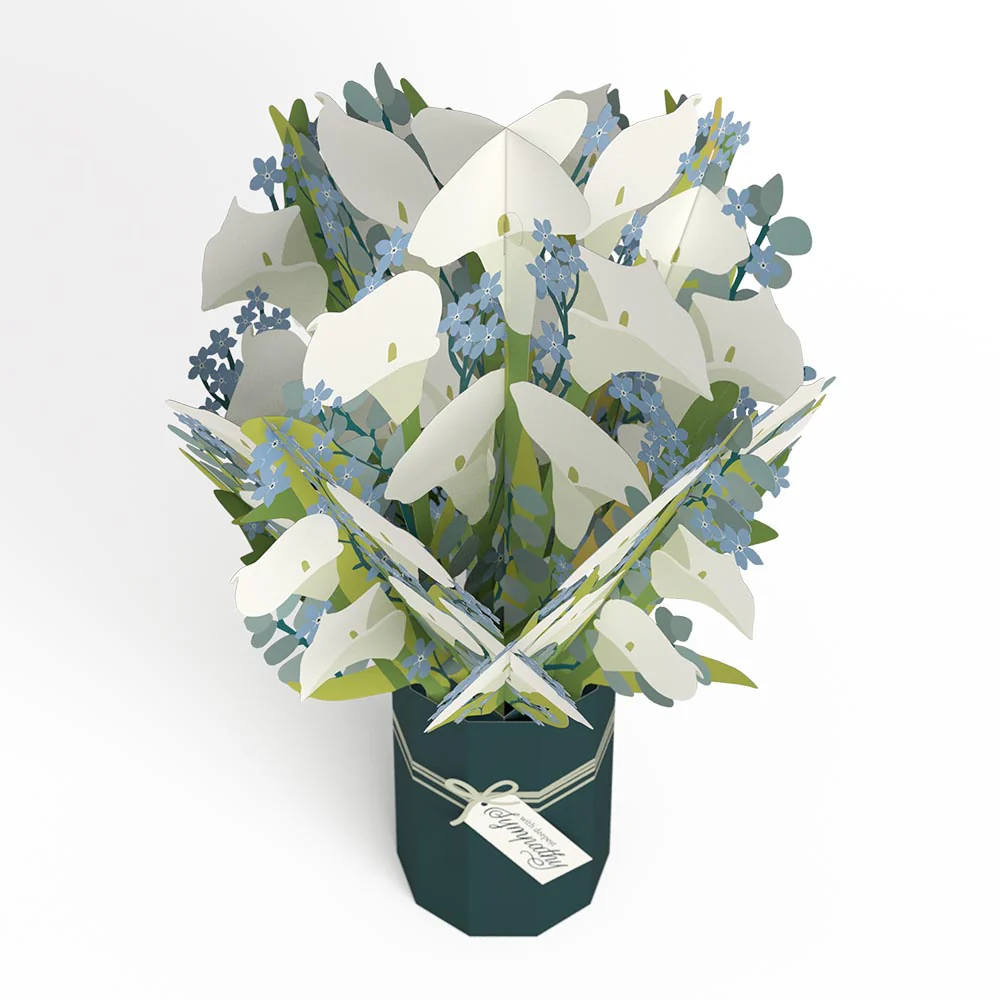Deepest Sympathy Calla Lilly Bouquet - Image 3