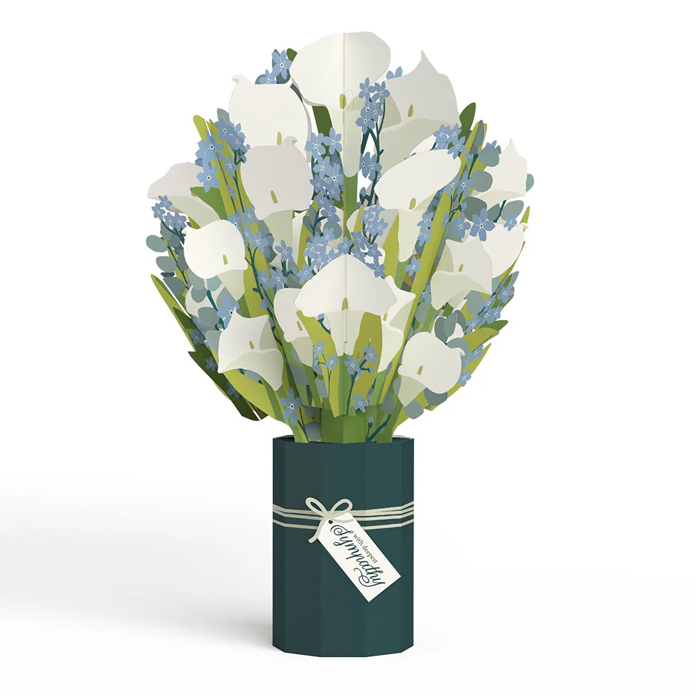 Deepest Sympathy Pop-Up Card & Bouquet Bundle - Image 6