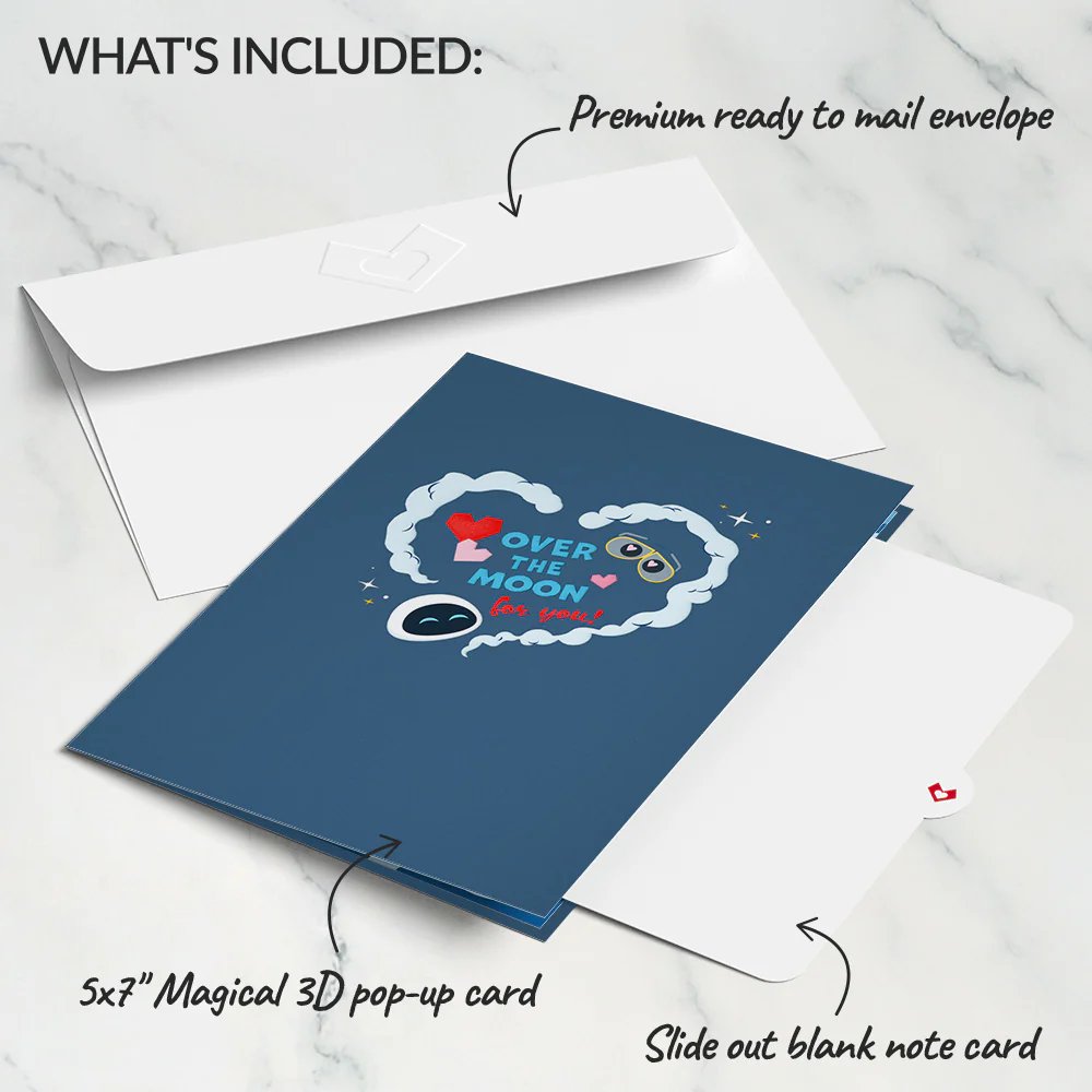 Disney and Pixar's WALL•E Over The Moon For You Pop-Up Card - Image 6