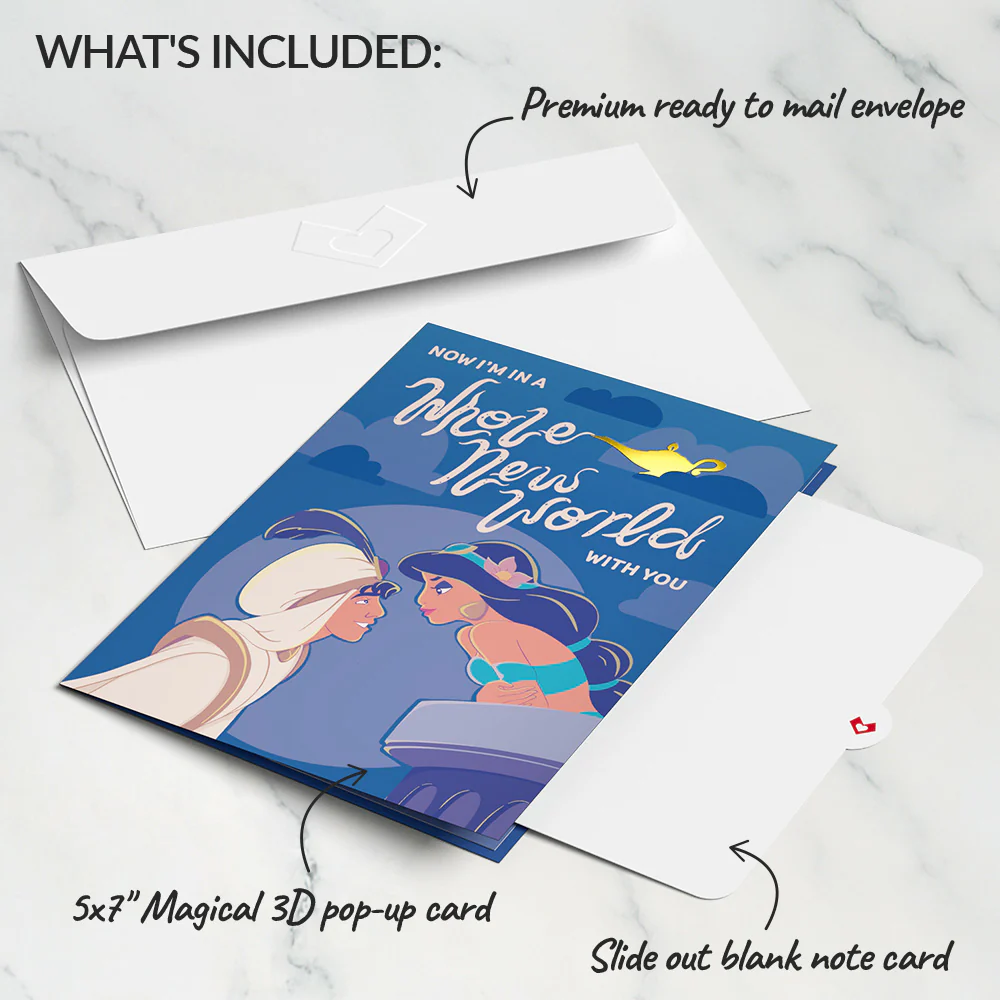 Disney’s Aladdin Whole New World Pop-Up Card - Image 5