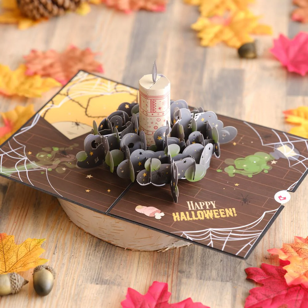 Disney Hocus Pocus Black Flame Candle Pop-Up Card - Image 4