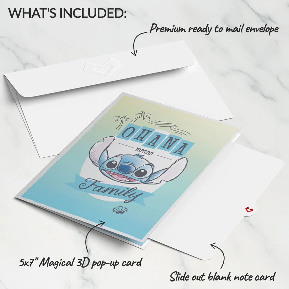 Disney’s Lilo & Stitch ‘Ohana Means Family’ Pop-Up Card - Image 6