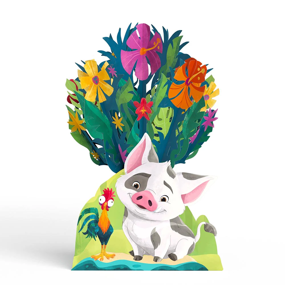 Disney’s Moana 2 Epic Birthday Pop-Up Card & Flower Buds Bouquet Bundle - Image 6