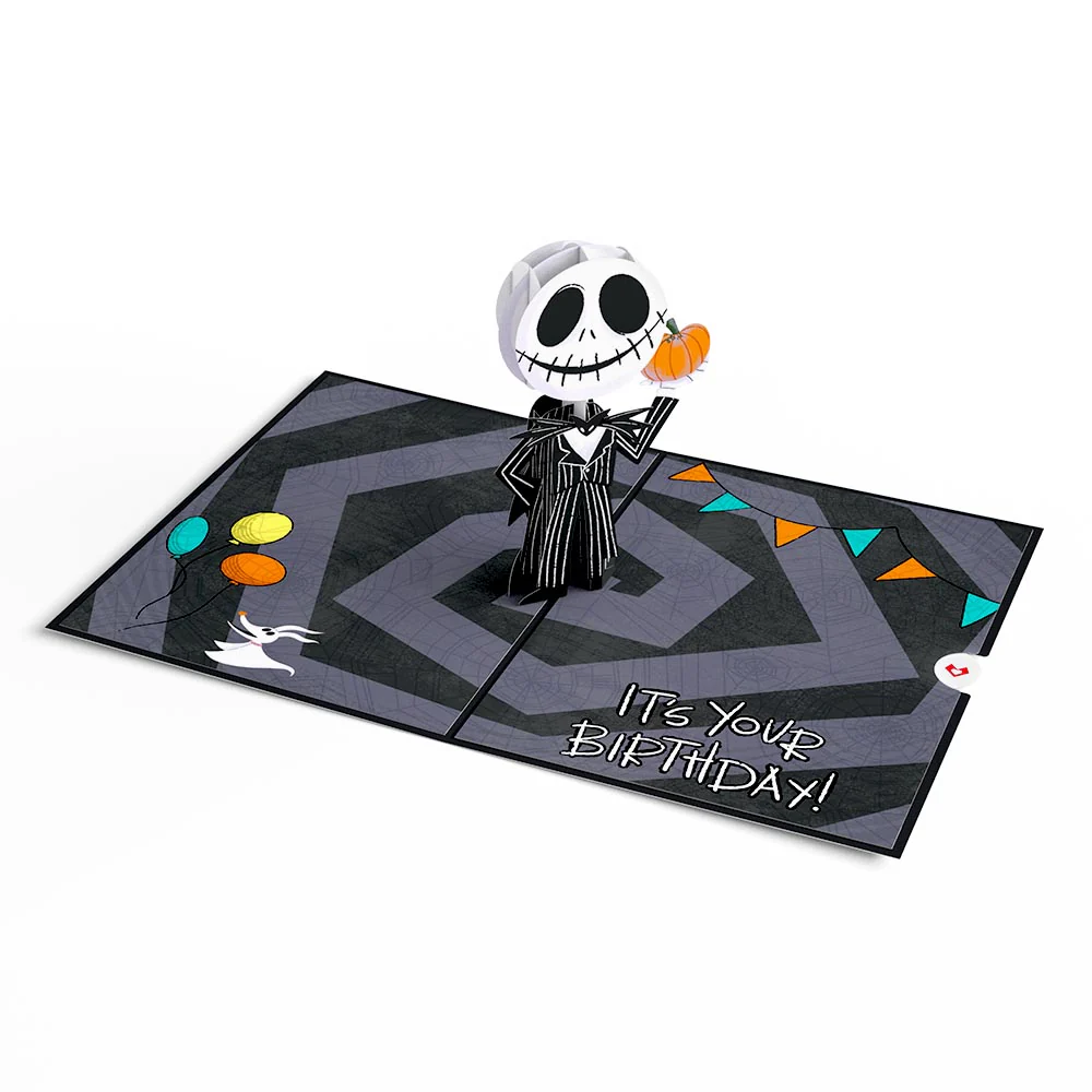 Disney Tim Burton’s The Nightmare Before Christmas Birthday Pop-Up Card & Flower Buds Bouquet Bundle - Image 12