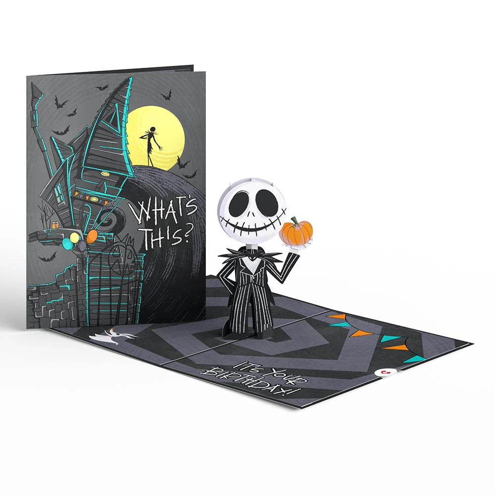 Disney Tim Burton’s The Nightmare Before Christmas Birthday Pop-Up Card & Flower Buds Bouquet Bundle - Image 7