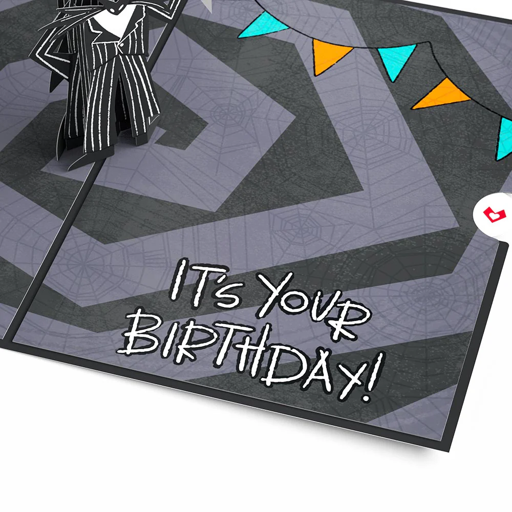 Disney Tim Burton’s The Nightmare Before Christmas Birthday Pop-Up Card & Flower Buds Bouquet Bundle - Image 9
