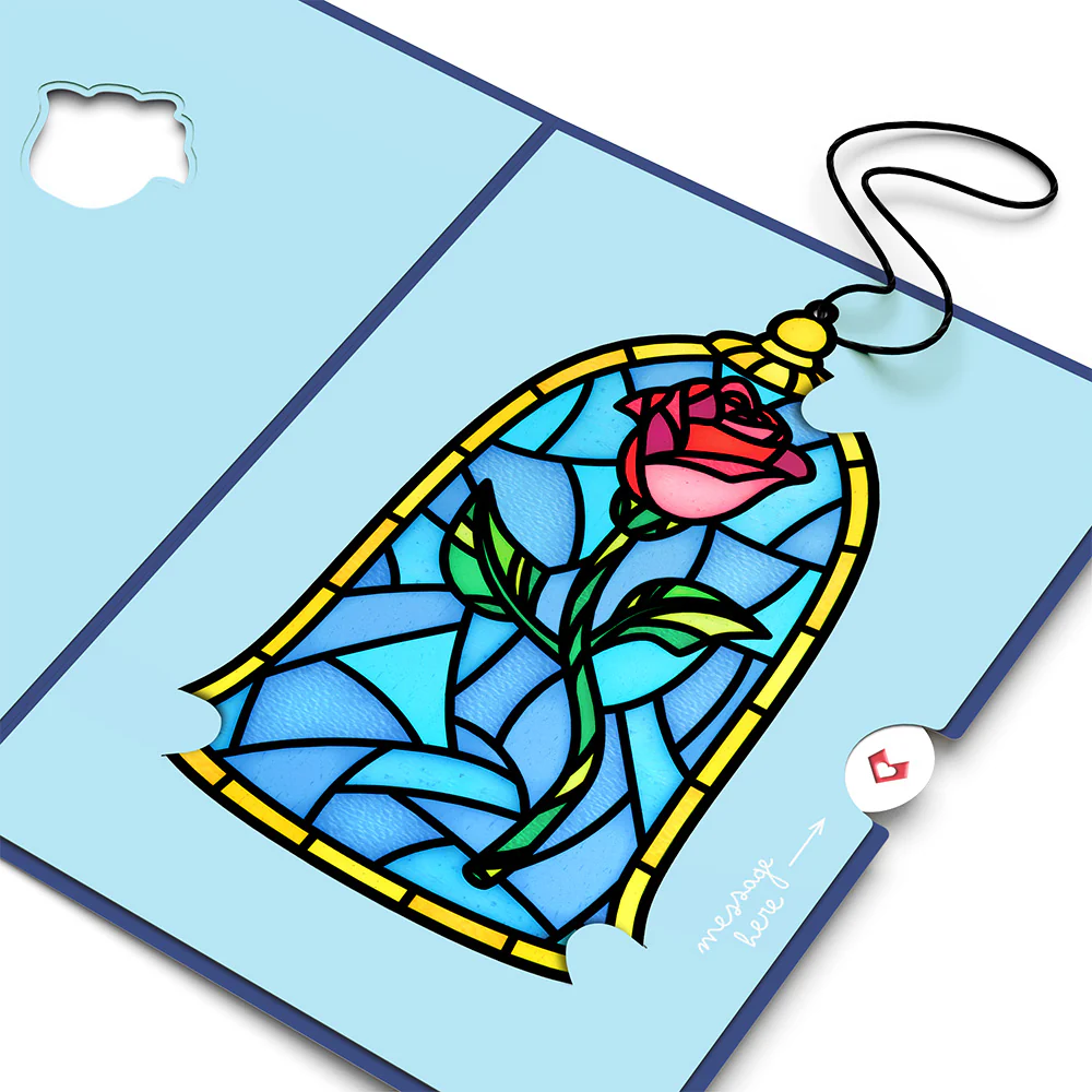 Disney's Beauty and The Beast Tale as Old as Time Suncatcher Card - Image 4