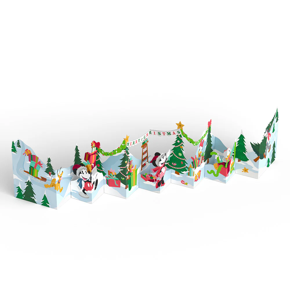 Disney's Mickey & Friends Merry Christmas Loooooong Card™ (Expands to 2 feet) - Image 3
