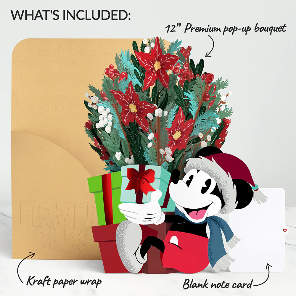 Disney's Mickey Mouse Festive Cheer Flower Buds Bouquet - Image 6