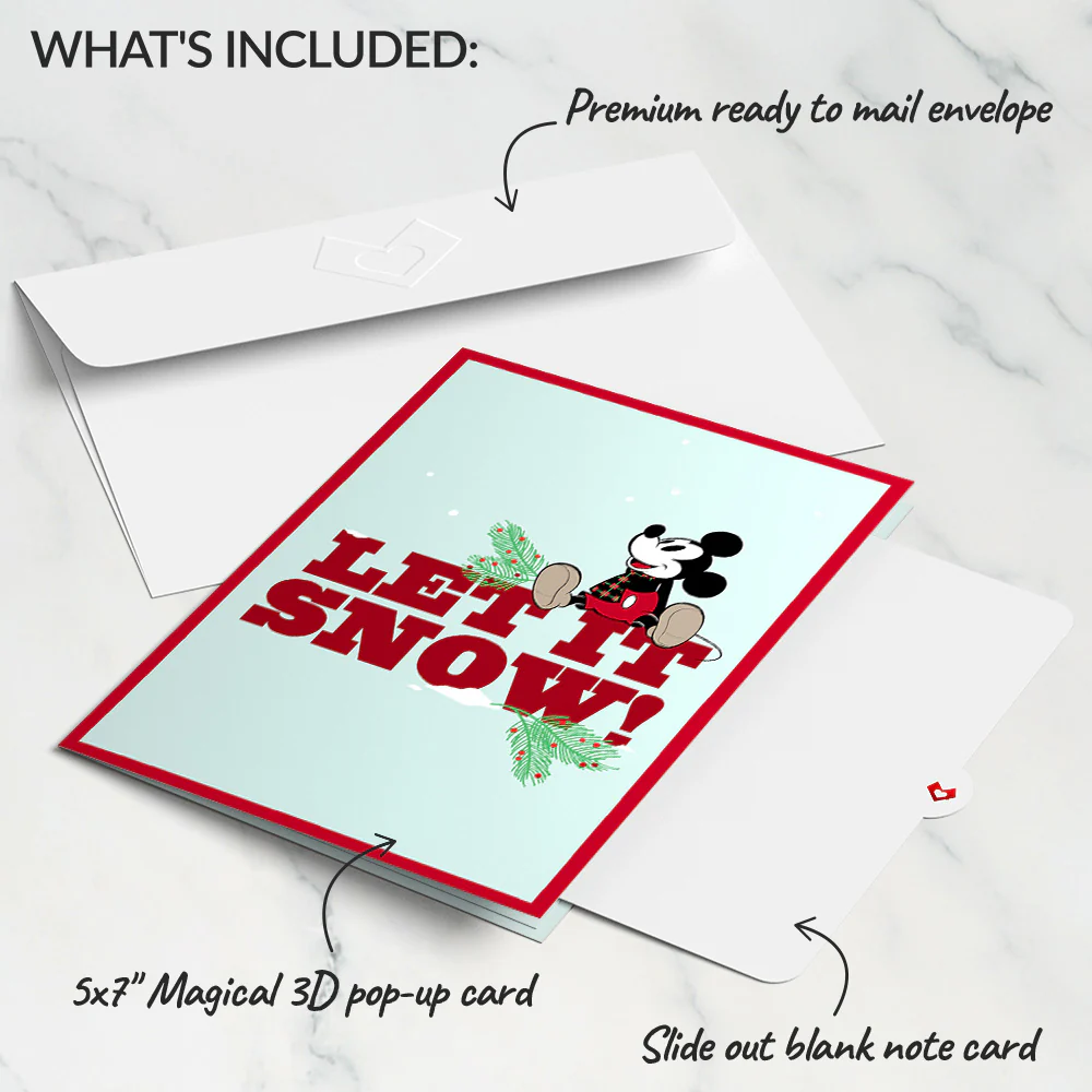 Disney's Mickey Mouse Let It Snow Pop-Up Card - Image 5