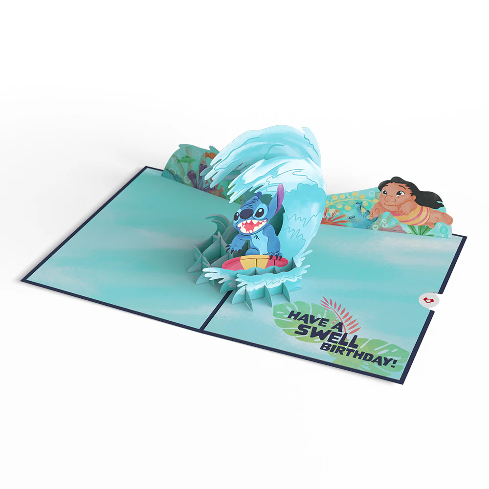 Disney's Stitch Birthday Pop-Up Card & Flower Buds Bouquet Bundle - Image 10