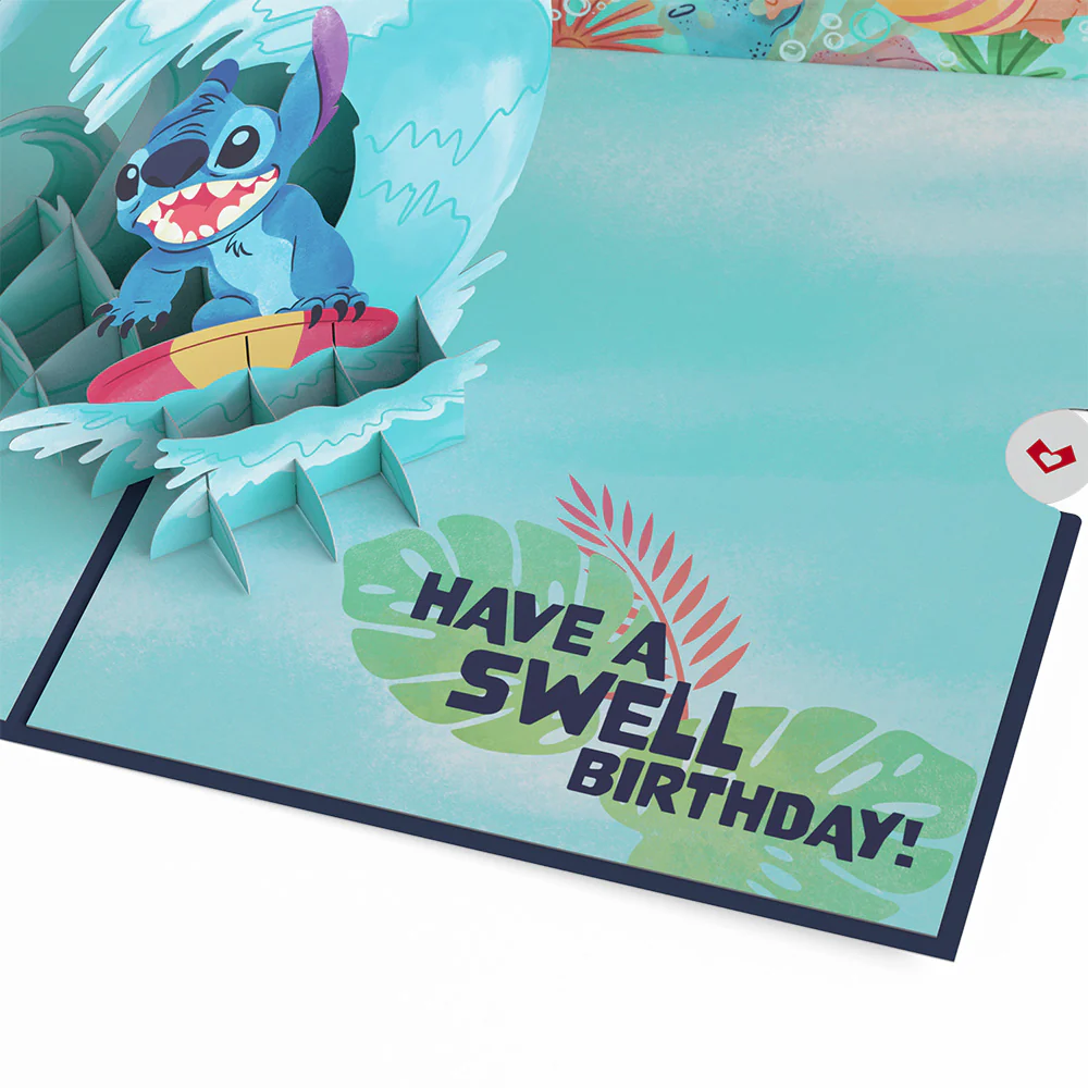 Disney's Stitch Cowabunga Birthday Pop-Up Card - Image 2