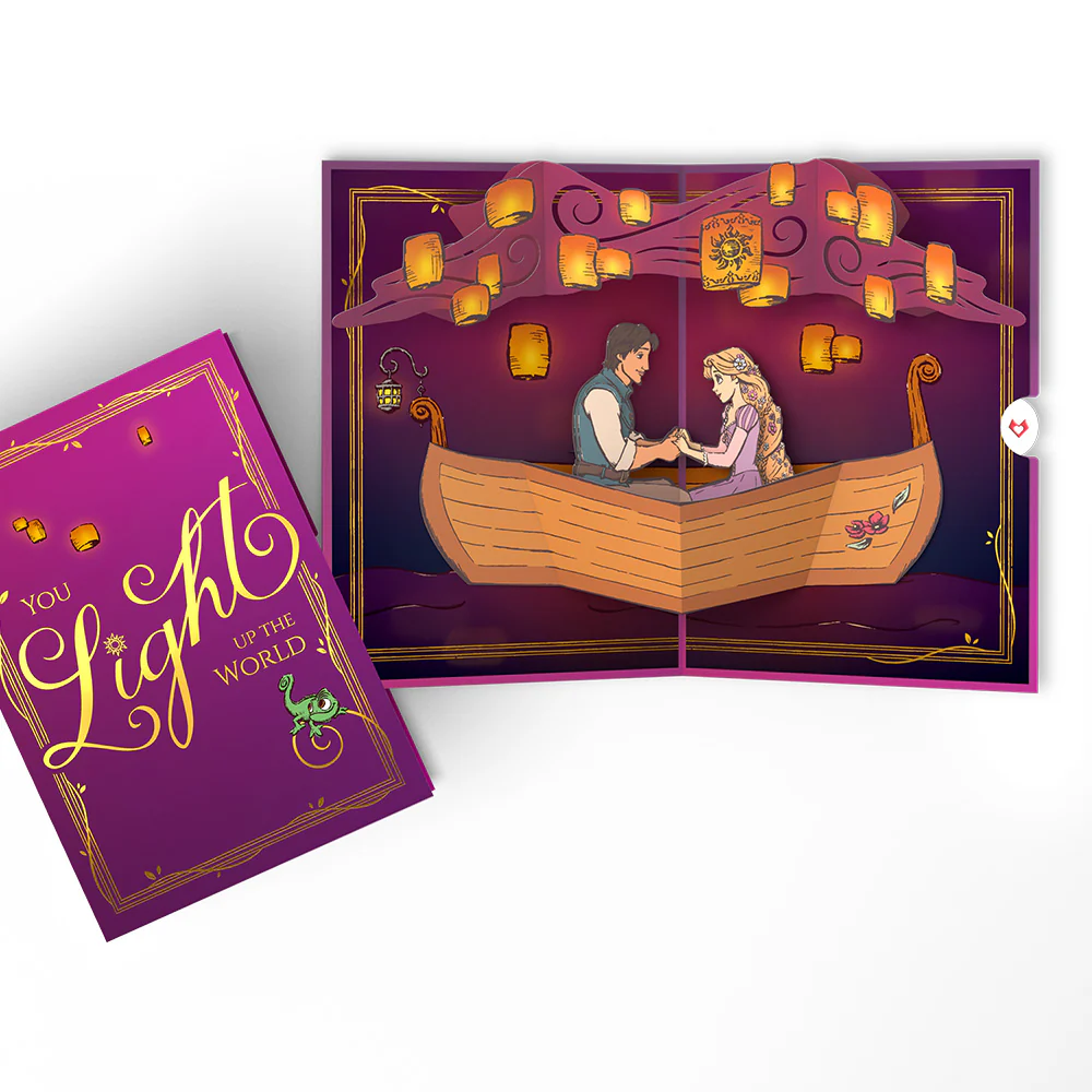 Disney's Tangled You Light Up the World Pop-Up Card