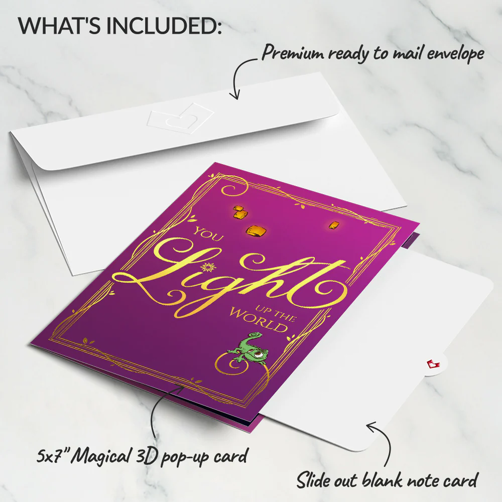 Disney's Tangled You Light Up the World Pop-Up Card - Image 5