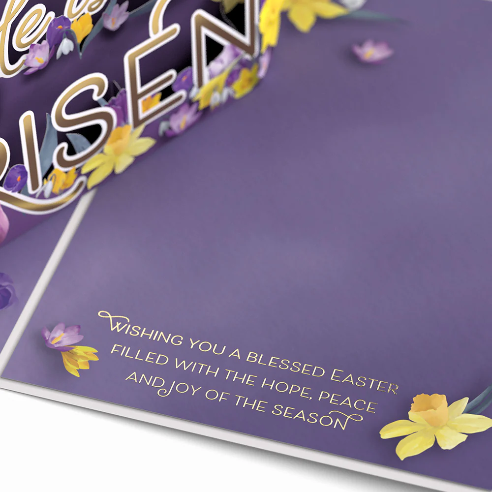 Easter He is Risen Pop-Up Card - Image 3