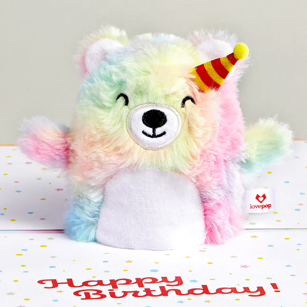 'Eat Cake & Celebrate' Birthday Plushpop Card - Image 3