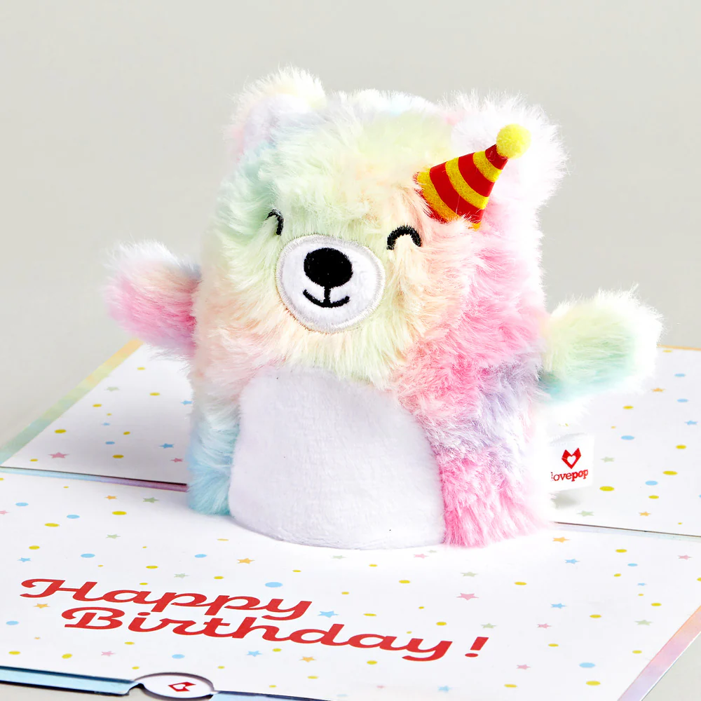 'Eat Cake & Celebrate' Birthday Plushpop Card - Image 4