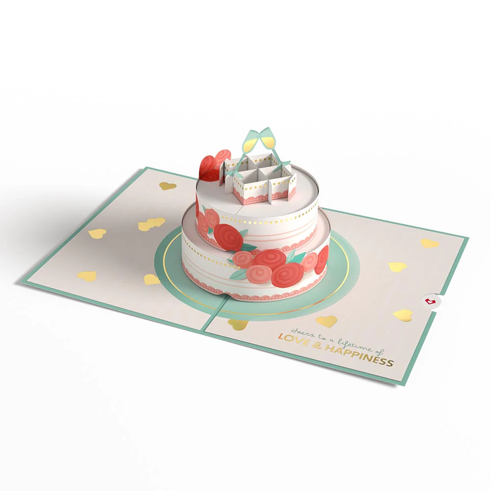 Eat, Drink, and Be Married Pop-Up Card - Image 3