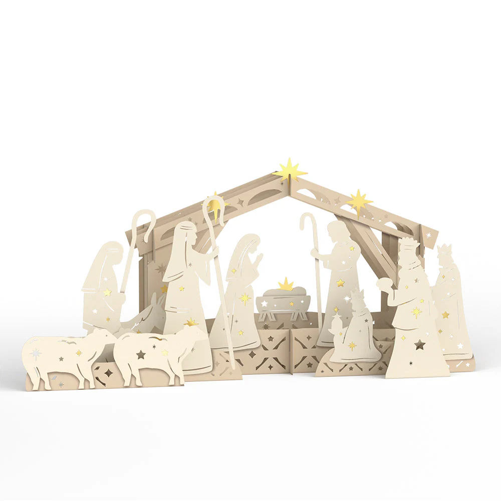 Elegant Nativity Decor Giant Pop-Up Gift - Image 2