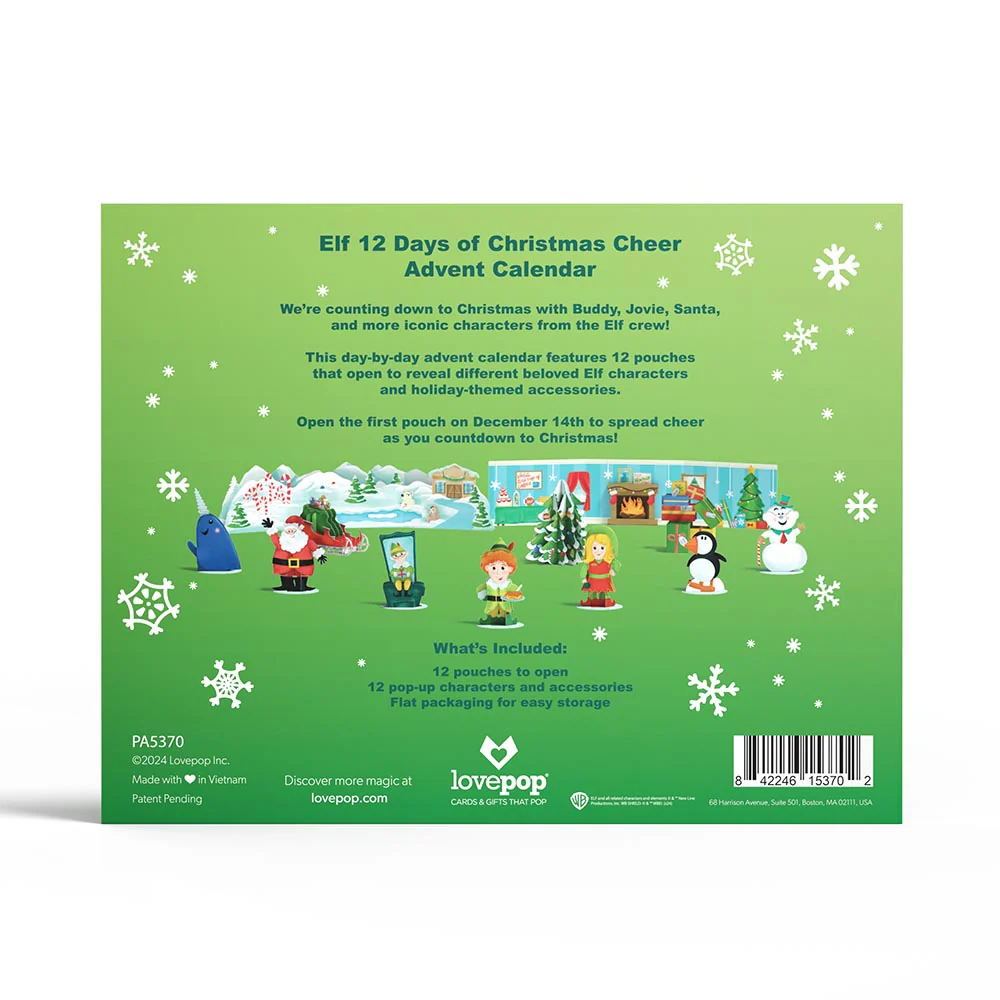 Elf 12 Days of Christmas Cheer Advent Calendar - Image 8