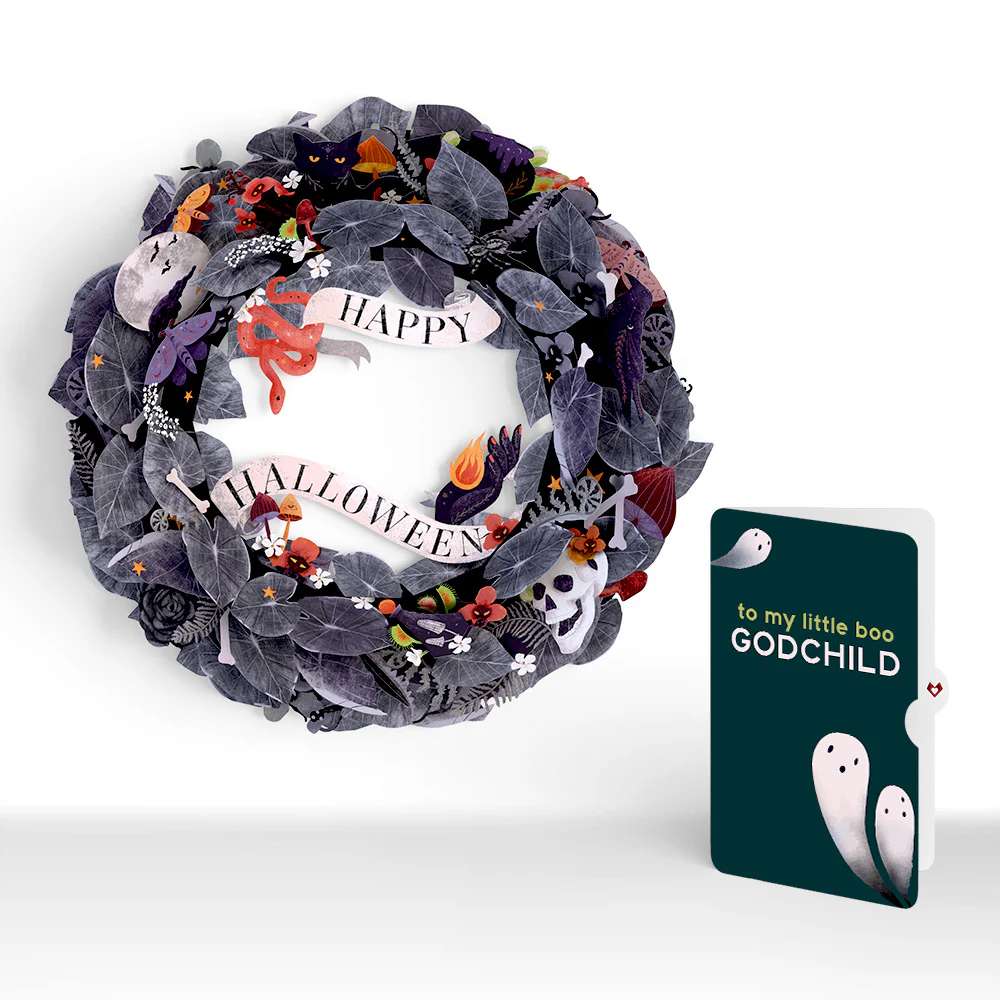 Enchantingly Eerie Halloween Wreath and Sentiment Set for Godchild