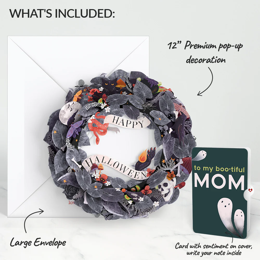 Enchantingly Eerie Halloween Wreath and Sentiment Set for Mom - Image 2