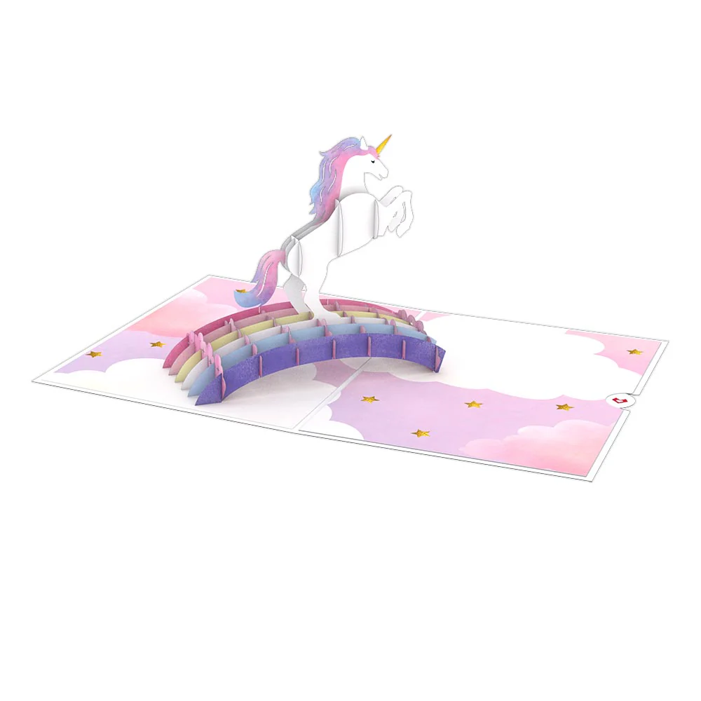 Encouragement Unicorn Pop-Up Card - Image 3