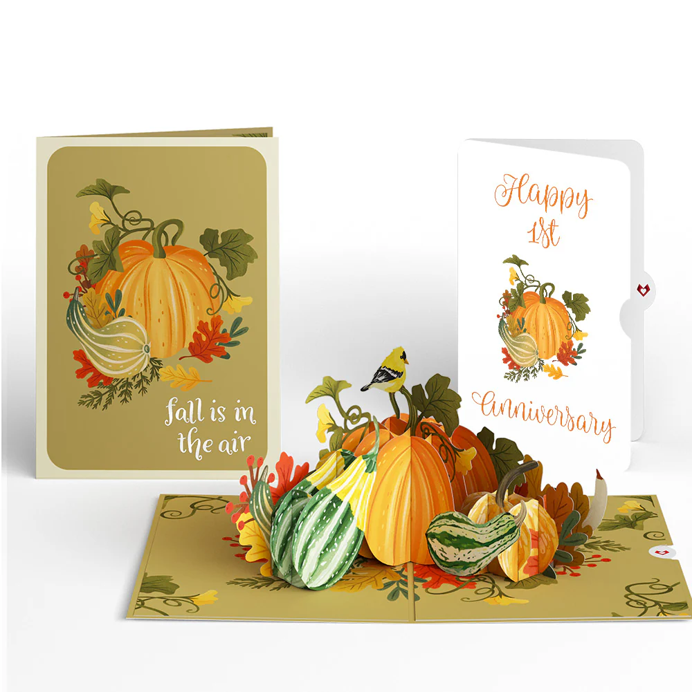 Fall is in the Air 1st Anniversary Pop-Up Card and Sentiment Set