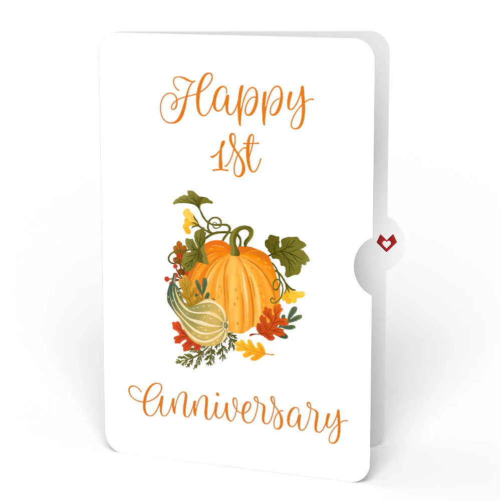 Fall is in the Air 1st Anniversary Pop-Up Card and Sentiment Set - Image 4