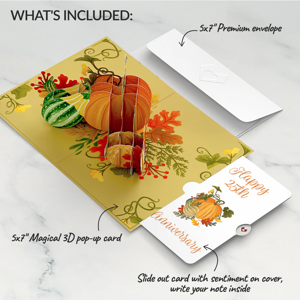 Fall is in the Air 25th Anniversary Pop-Up Card and Sentiment Set - Image 2
