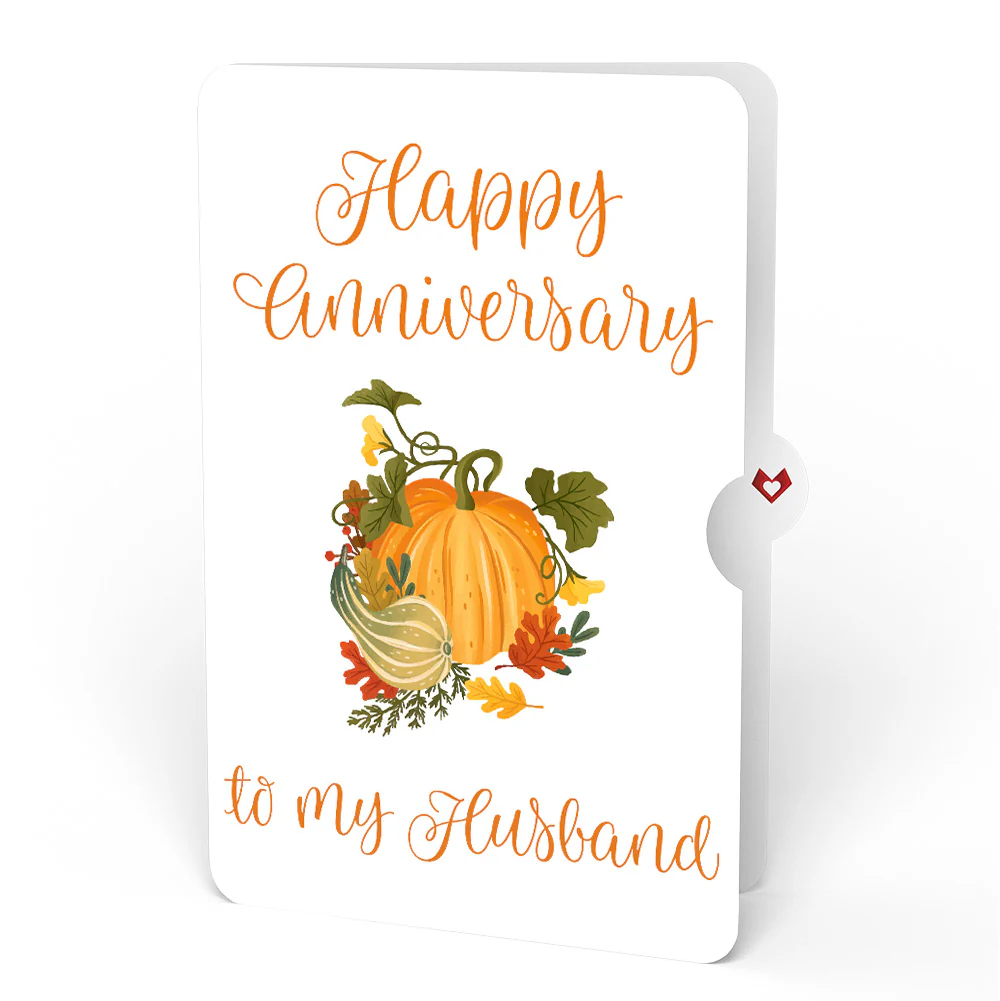 Fall is in the Air Anniversary Pop-Up Card and Sentiment Set for Husband - Image 4
