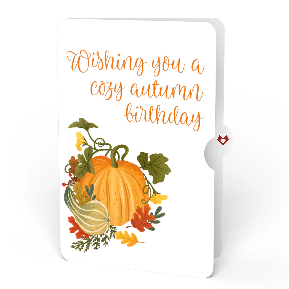 Fall is in the Air Cozy Birthday Pop-Up Card and Sentiment Set - Image 4