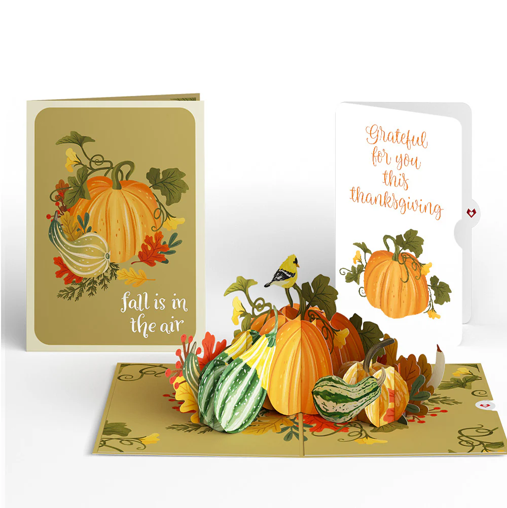 Fall is in the Air Thanksgiving Pop-Up Card and Sentiment Set
