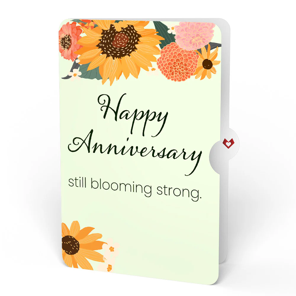 Fall Sunshine Anniversary Bouquet and Sentiment Set - Image 4