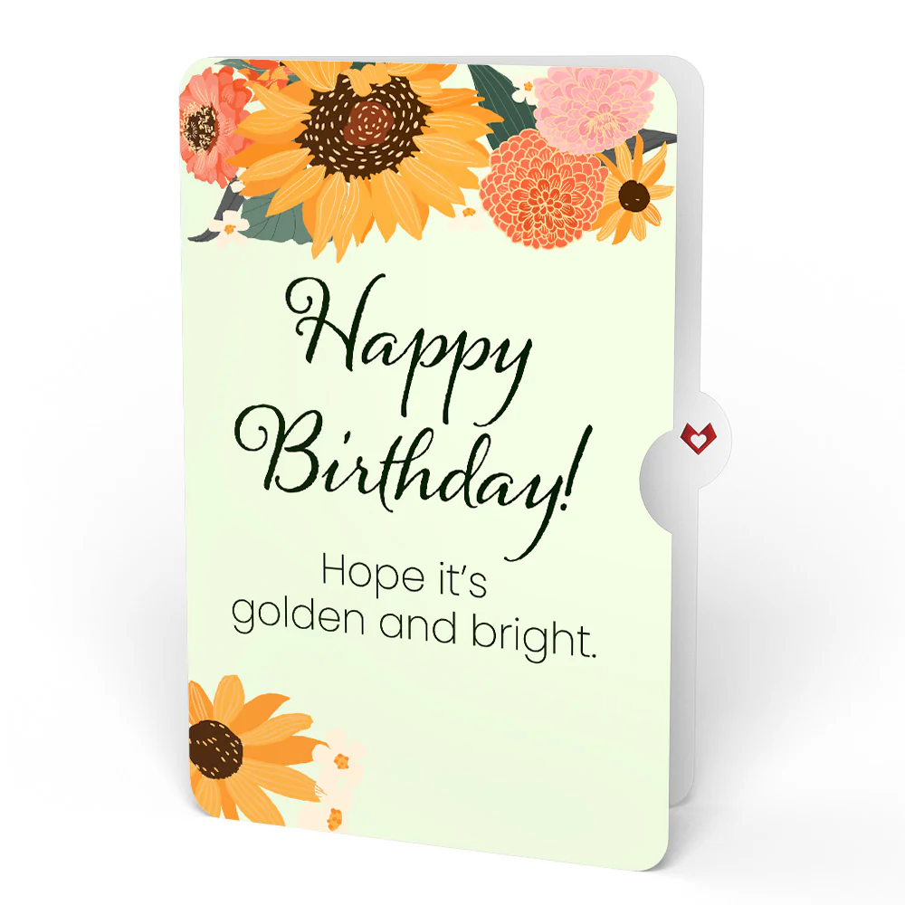 Fall Sunshine Birthday Bouquet and Sentiment Set - Image 4