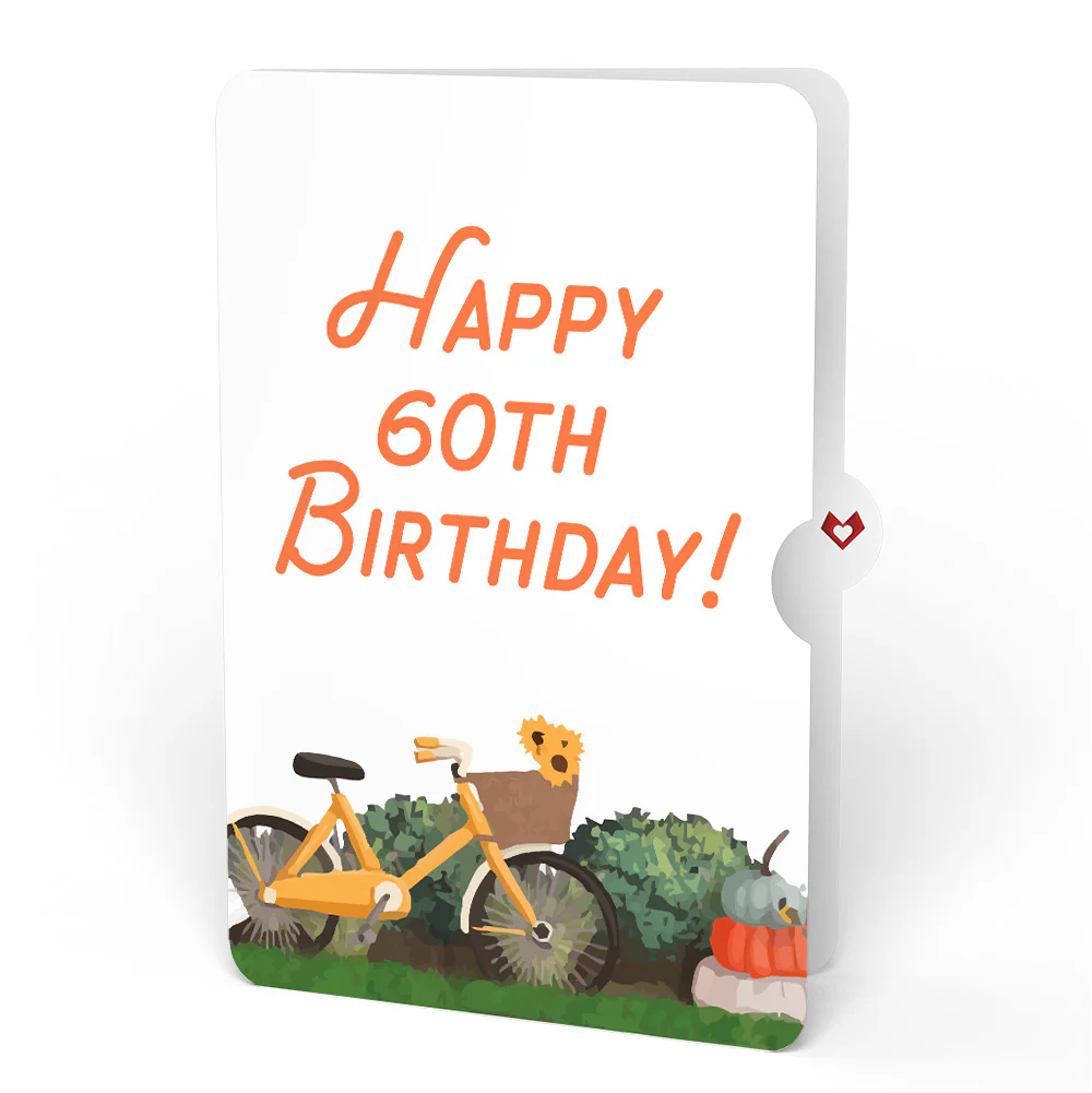 Fall Welcome 60th Birthday Pop-Up Card and Sentiment Set - Image 4